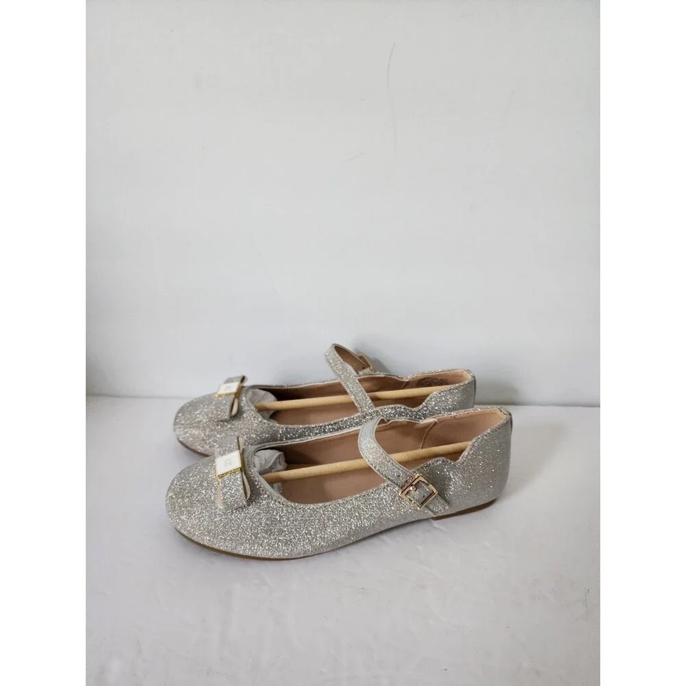 Kenneth Cole Reaction Shoes Girls 4 M Daisy Callie Ballet Flat MaryJane Glitter